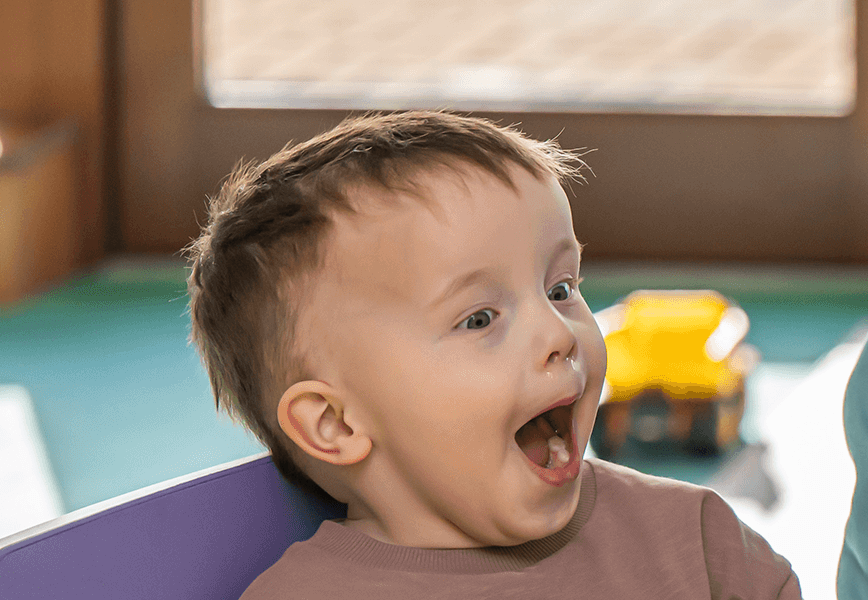 child shocked