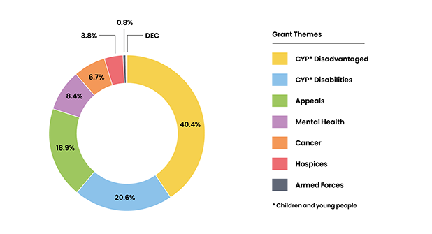 grant themes - pie chart
